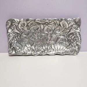 King Arthurs Court Lily Pattern Serving Candy Dinner Tray 1q"×5.5"×1"